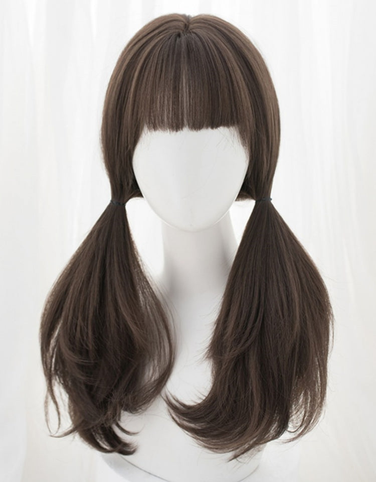 Wavy 55CM Brown Synthetic Wig