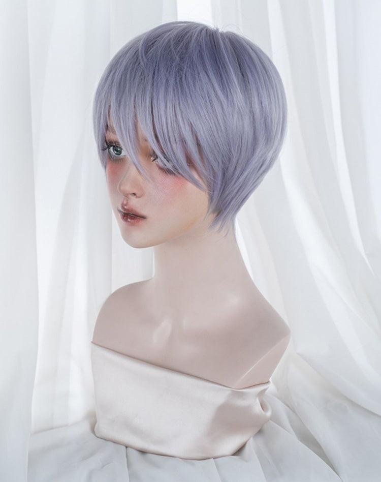 Ombre Hair Color Purple to Blue Ouji Short Wig