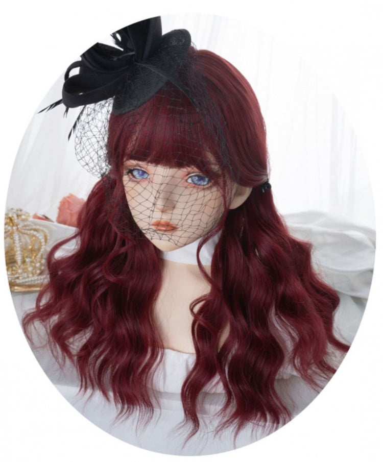 62CM Red Synthetic Wig