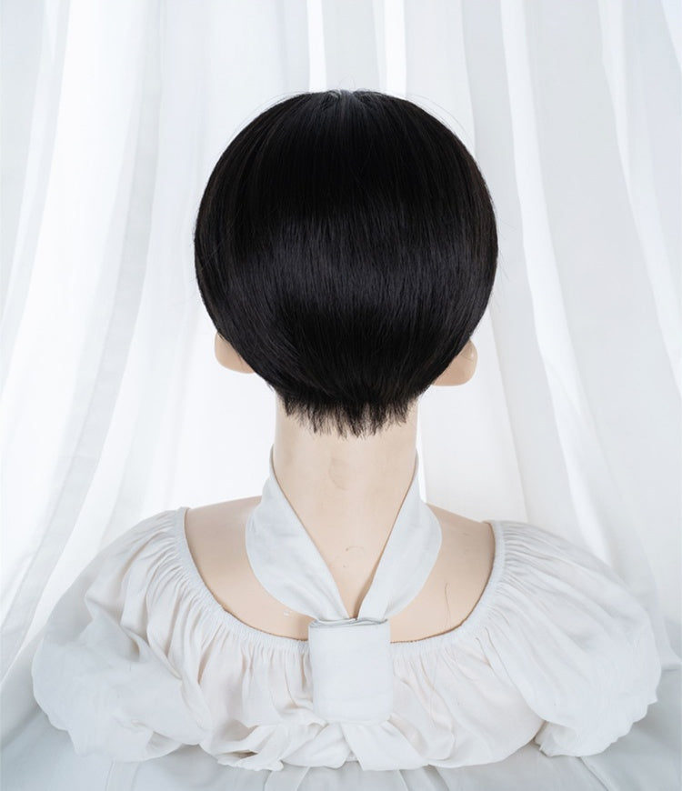 Straight Black Short Ouji Short Wig