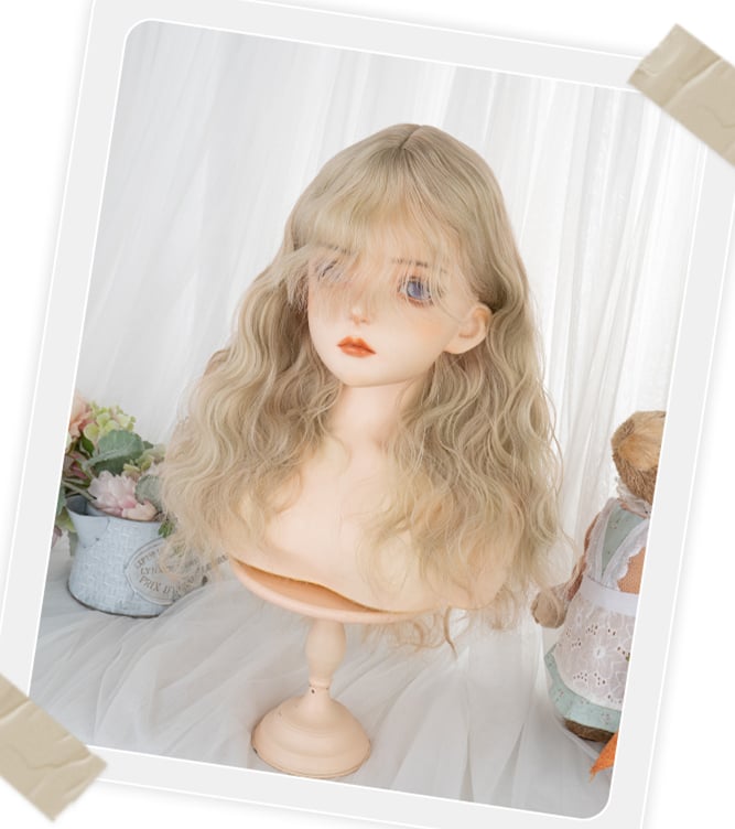 Wavy Gold Synthetic Wig