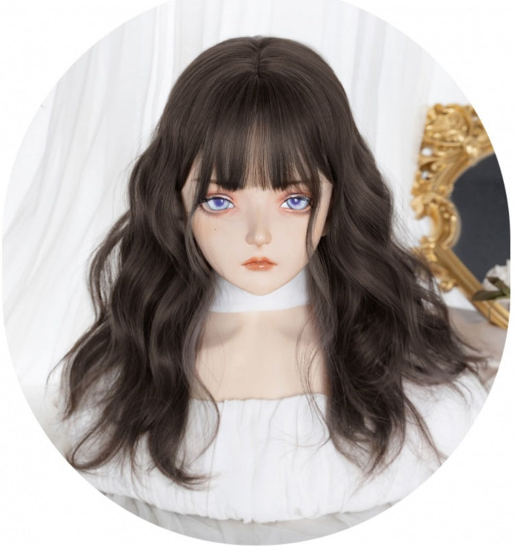 Wavy Brown / Dark Brown Synthetic Wig