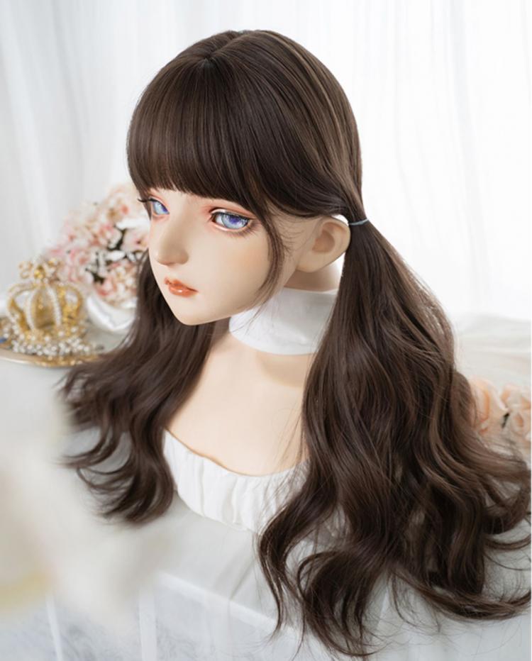 Wavy Brown 62CM Lolita Synthetic Wig