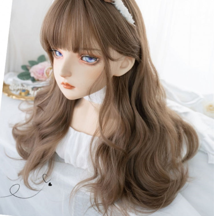 Wavy 62CM Color Honey Tawny Lolita Synthetic Wig