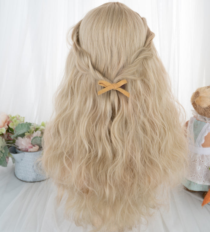 Wavy Gold Synthetic Wig