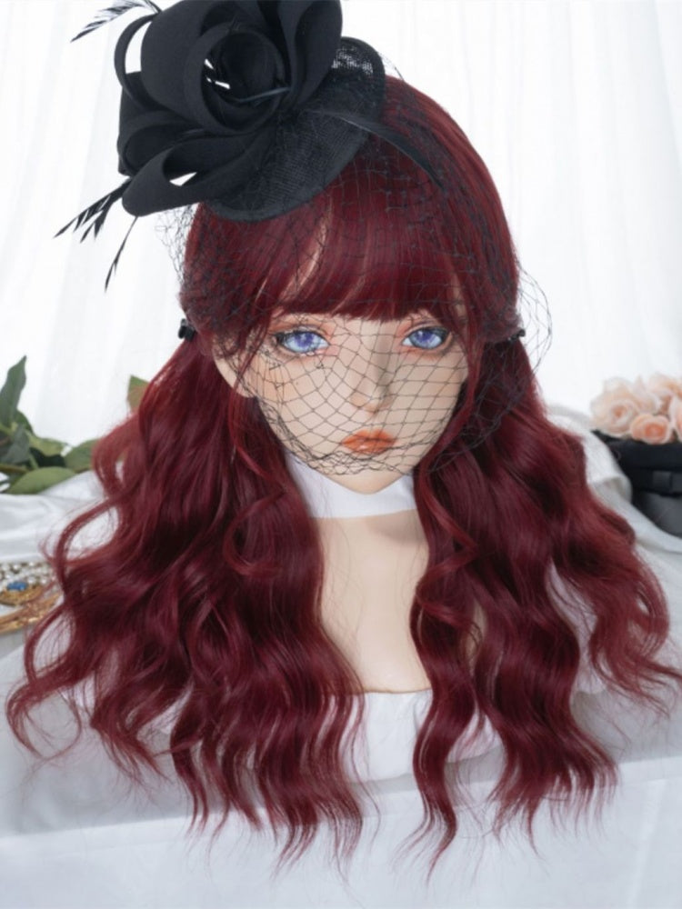 62CM Red Synthetic Wig