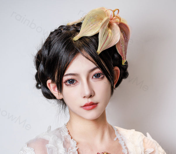 Lily Yellow&Pink / Black / Pink&Green Wig Hair Clip