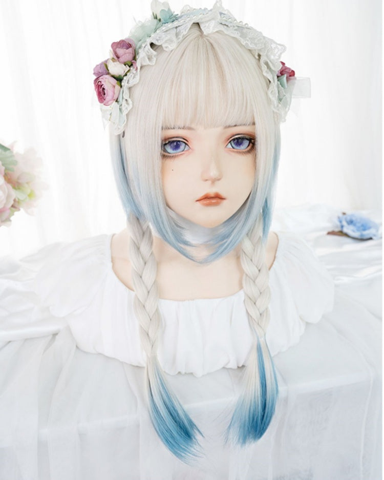 Ombre Hair Color Straight Lolita Synthetic Wig