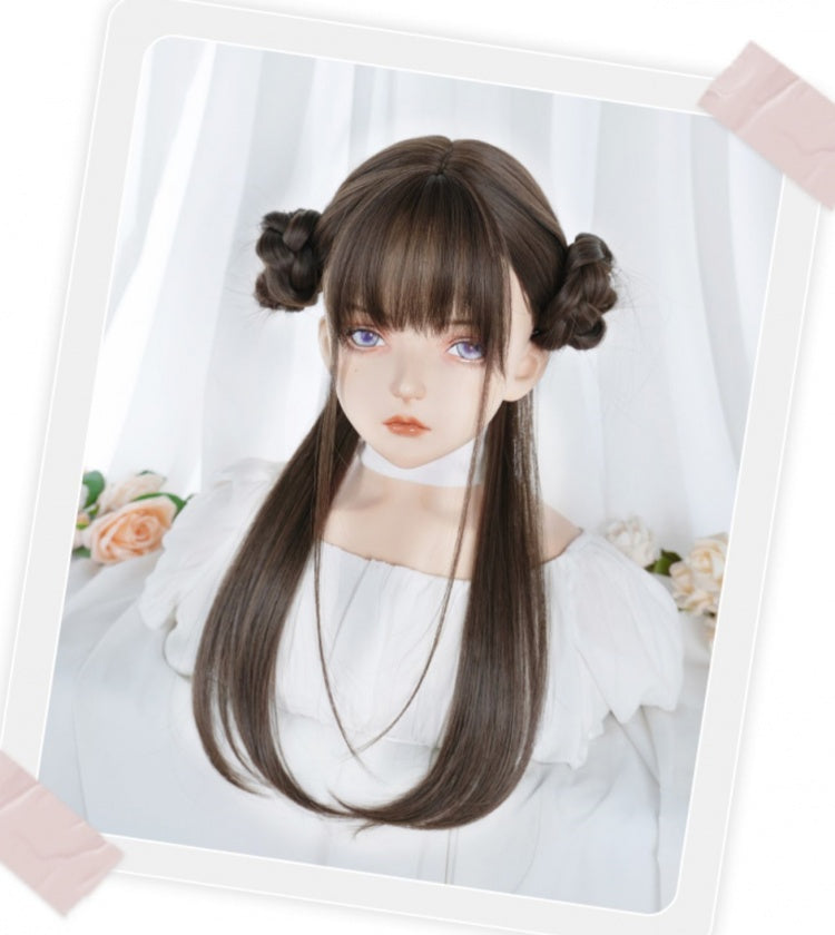 Waist Length Wavy Brown Synthetic Wig