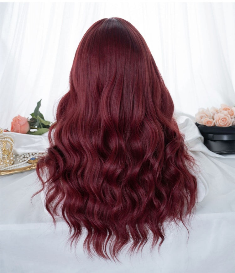 62CM Red Synthetic Wig