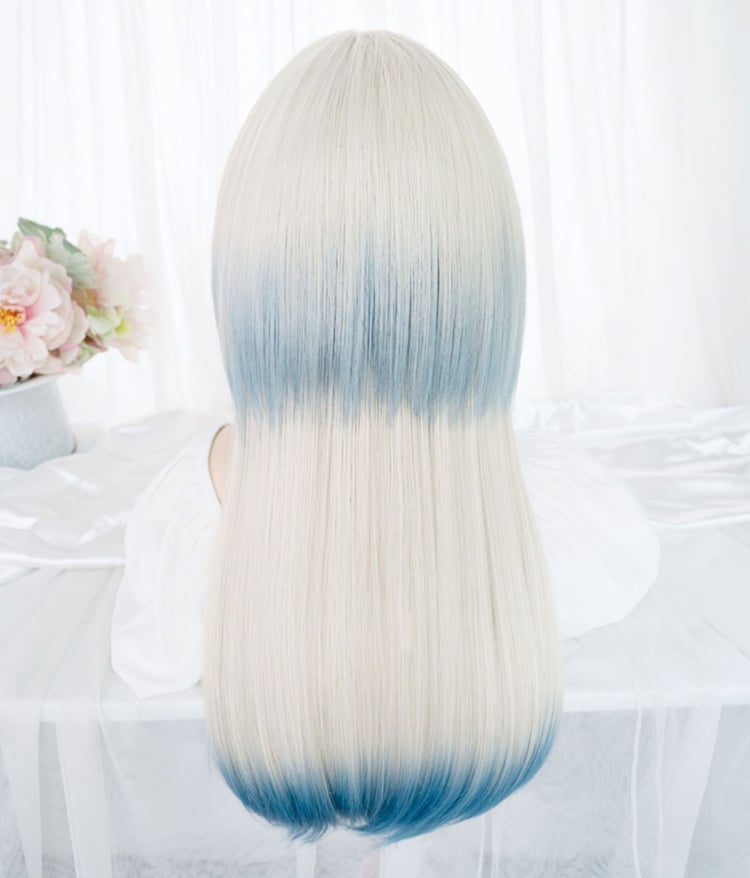 Ombre Hair Color Straight Lolita Synthetic Wig