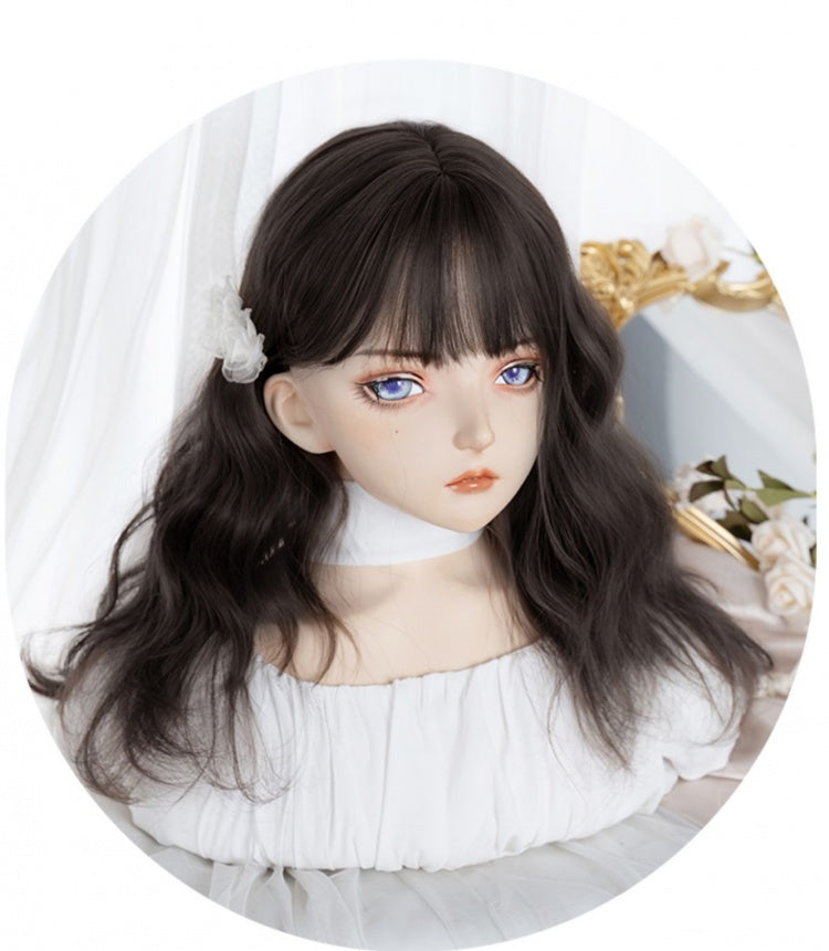 Wavy Brown / Dark Brown Synthetic Wig