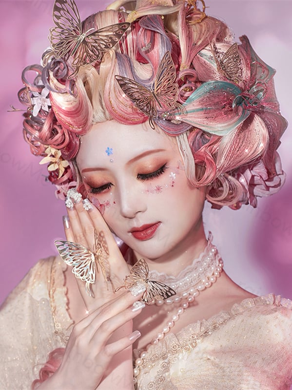 Mixed Hair Color Hand-braided Wig