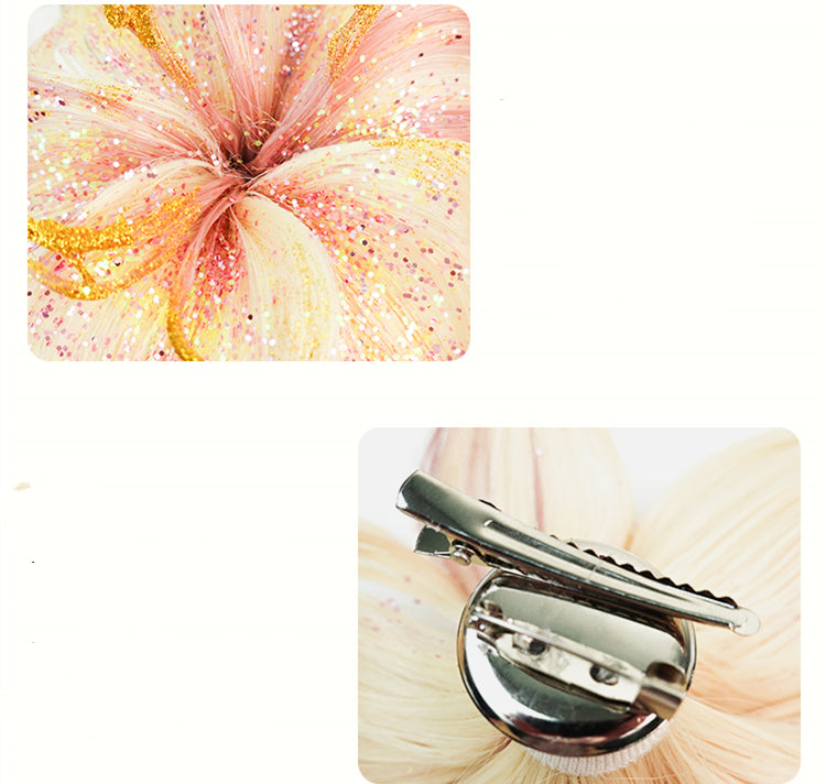 Lily Yellow&Pink / Black / Pink&Green Wig Hair Clip