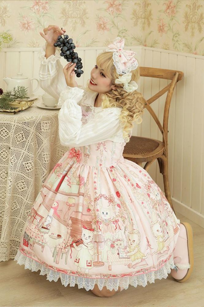 Round neckline bowknot dress