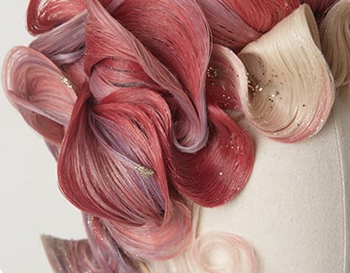 Mixed Hair Color Hand-braided Wig