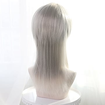 In Stock Side Parting Ombre Silver Ouji Fashion Wig