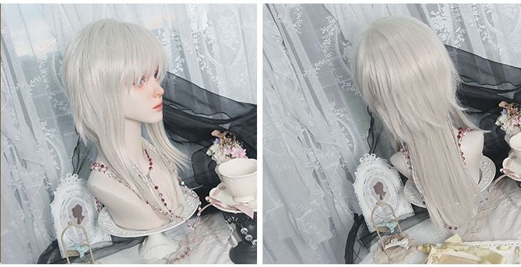 Messenger Silver-Grey Boy Style Wig