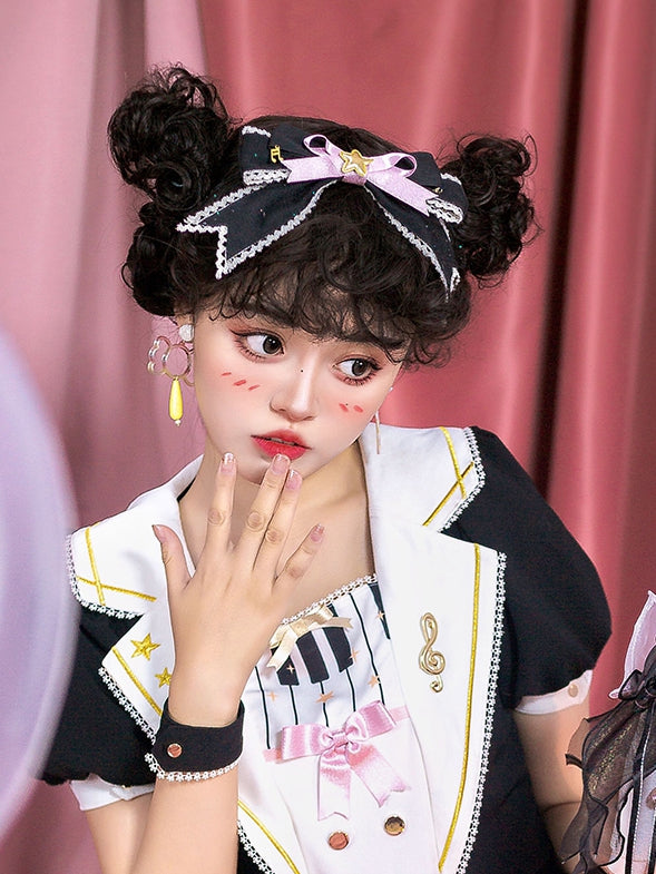 In Stock 4 Colors Shoulder Length Dolls Wool Curly Wig