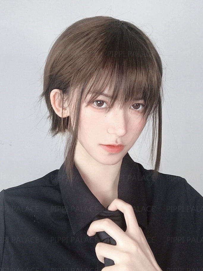 In Stock Black/Brown Boy Style Wig