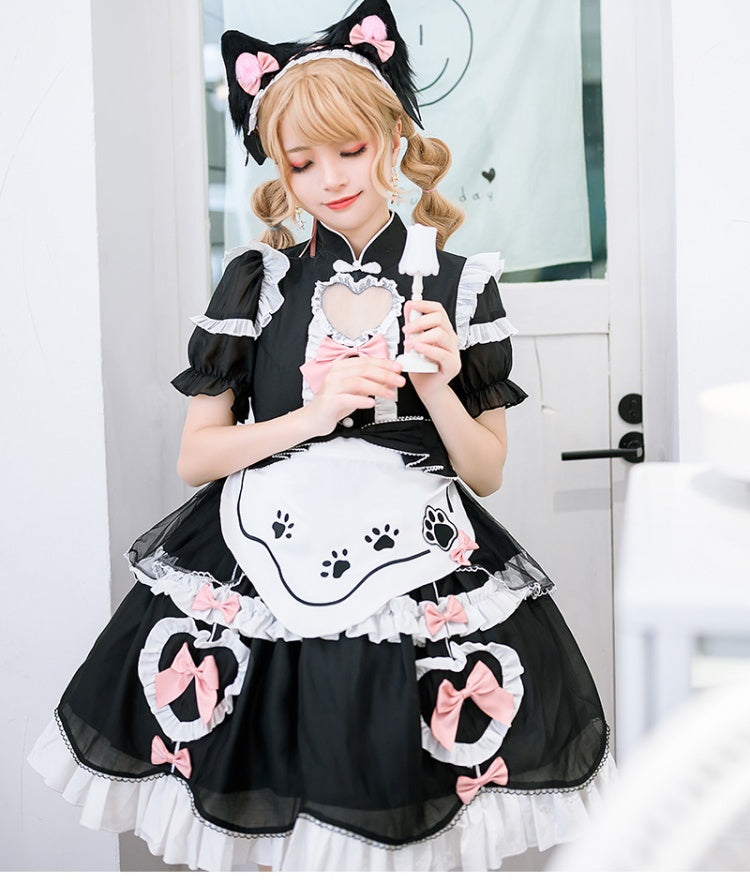Black And White flayer Dress
