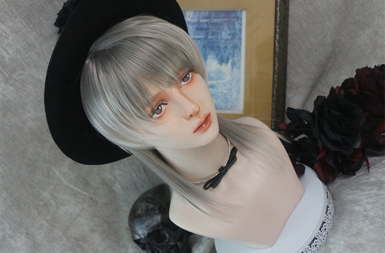 In Stock Side Parting Ombre Silver Ouji Fashion Wig