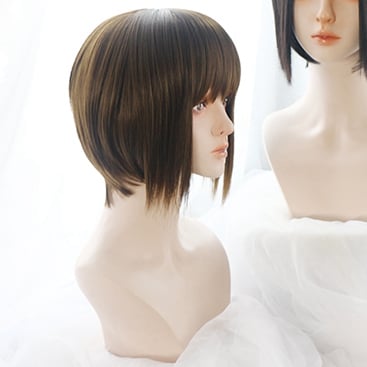 In Stock Black/Brown Boy Style Wig
