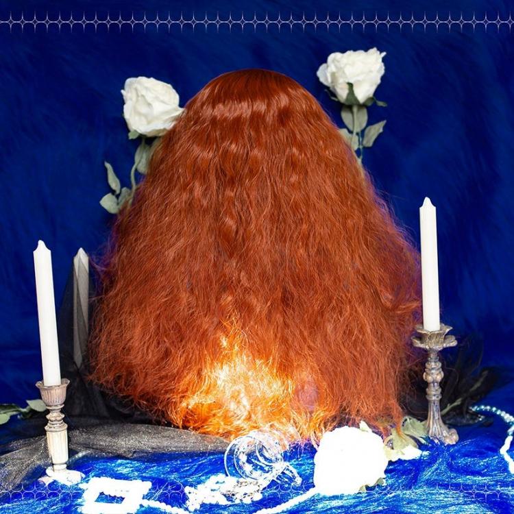 Reddish Brown Long Curly Synthetic Wig