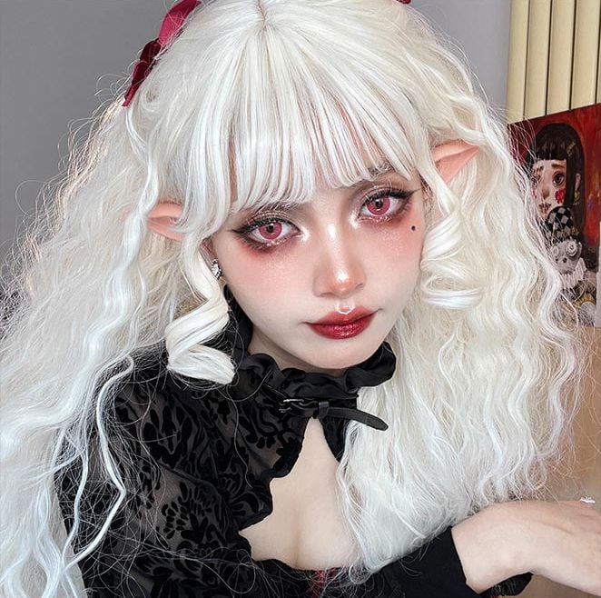 Miss Lori Off-white Curly Synthetic Wig
