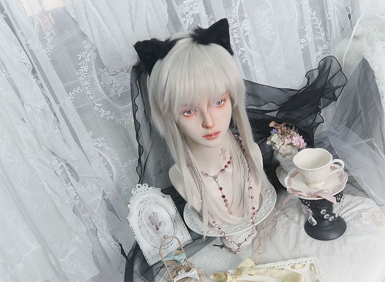 Messenger Silver-Grey Boy Style Wig