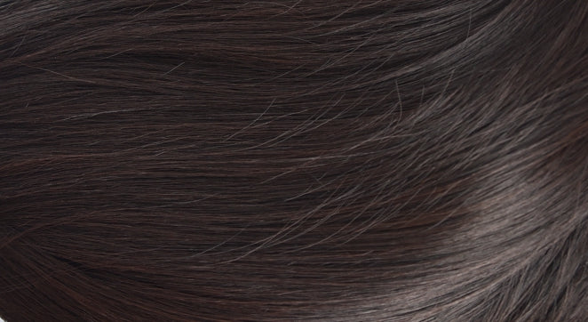 Natural Black Brown Air Bangs Long Wig