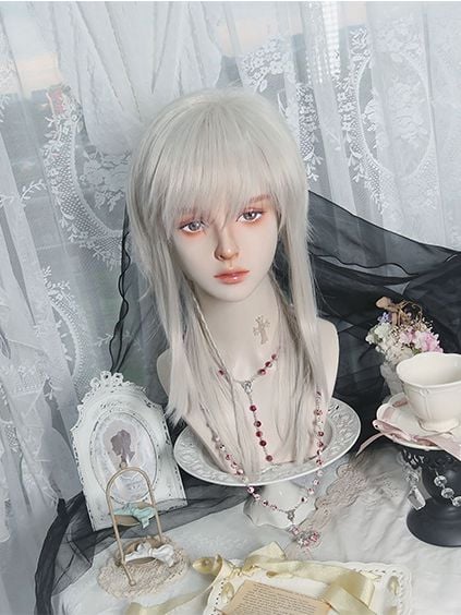 Messenger Silver-Grey Boy Style Wig