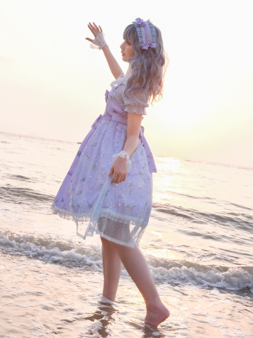 In Stock Conch Fairy White Jumper Skirt