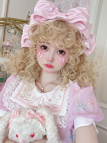 Little Princess Blonde Curly Wig