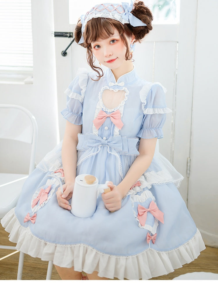 Elegant Blue Color Dress