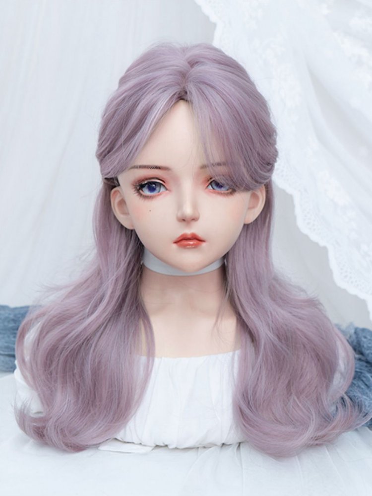 Light Purple Long Wavy Synthetic Wig