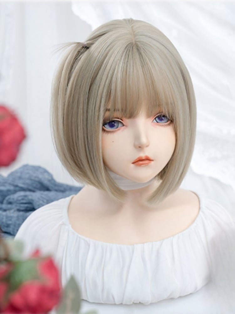 Light Blonde Bob Straight Synthetic Wig