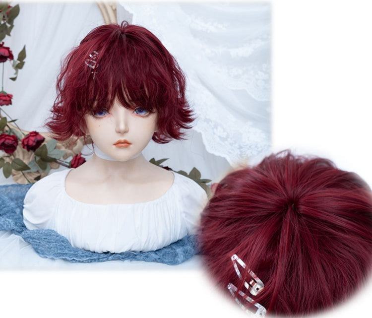 Red Short Curly Synthetic Wig