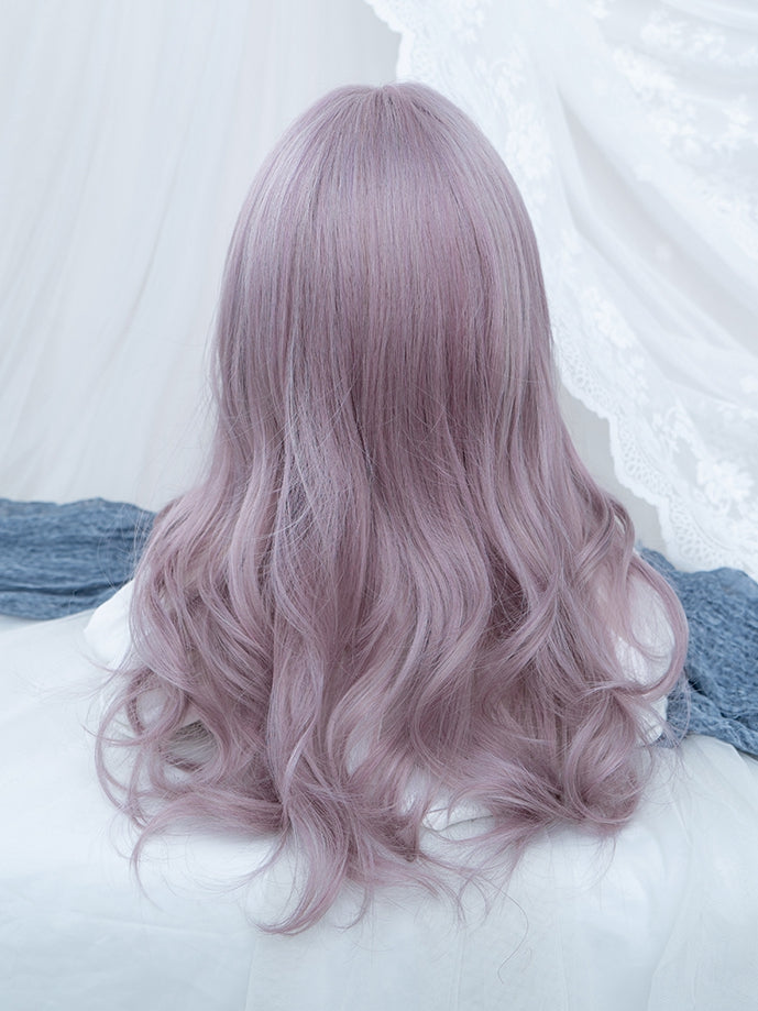 Light Purple Long Wavy Synthetic Wig