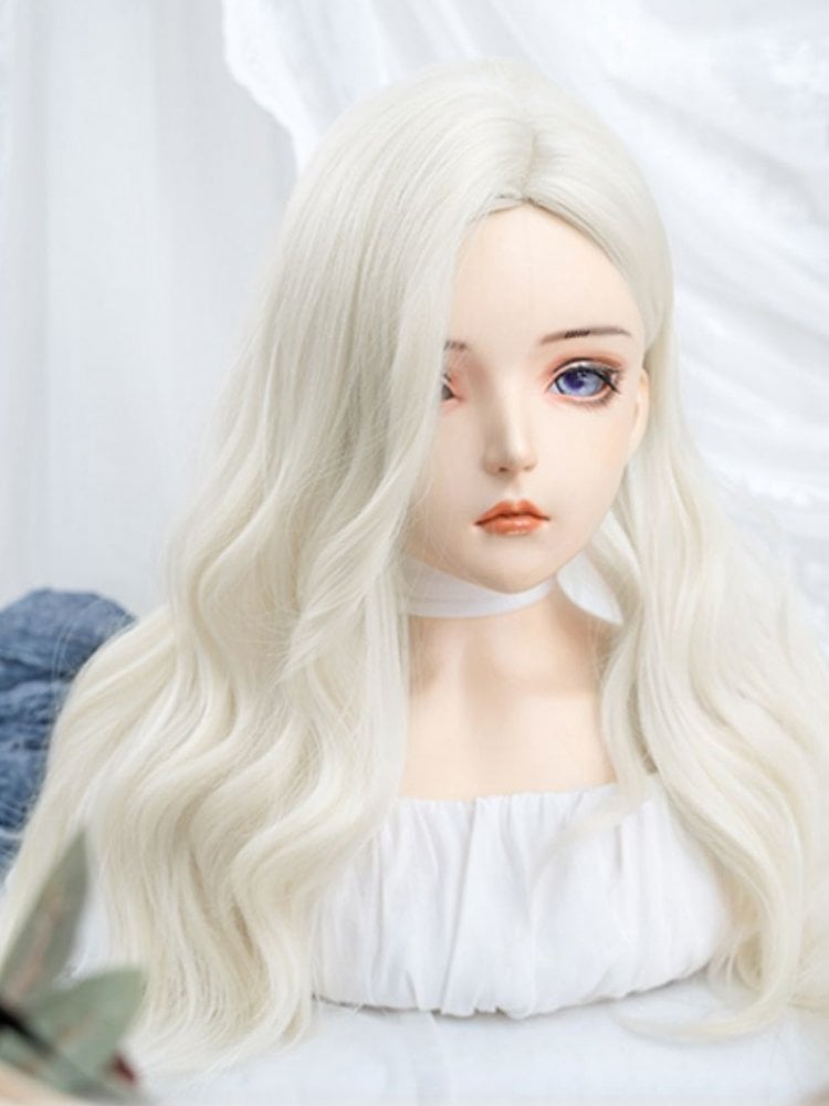 White Long Wavy Synthetic Wig