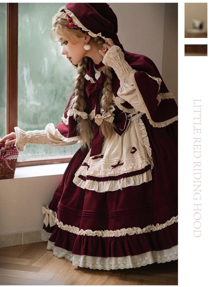 Ready to Ship-Little Red Riding Hood Classic Jumper Skirt