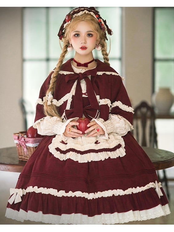 Ready to Ship-Little Red Riding Hood Classic Jumper Skirt