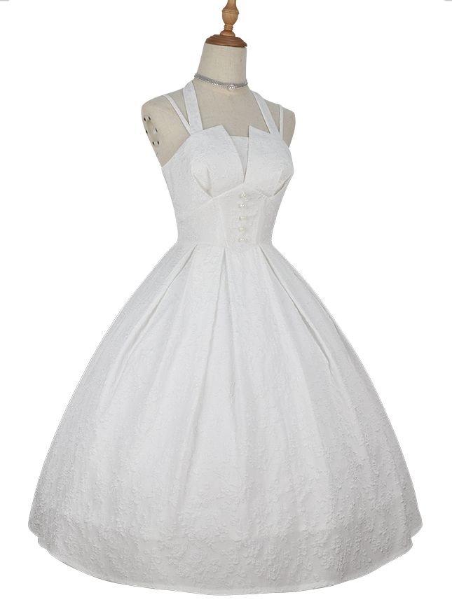 Little Winnie Halter Neck Jacquard Jumper Skirt