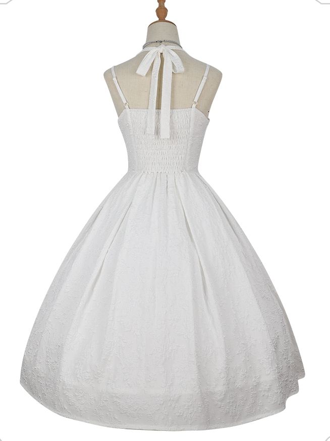 Little Winnie Halter Neck Jacquard Jumper Skirt