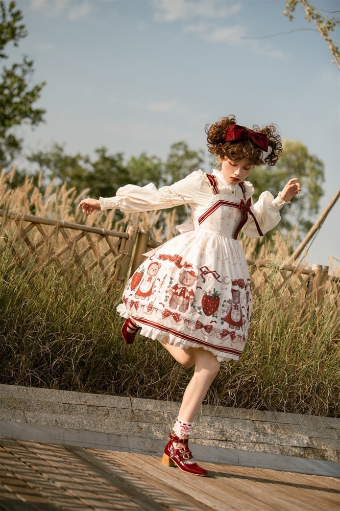 Winter Gift Square Neckline Sweet Jumper Skirt / Short Jacket Set