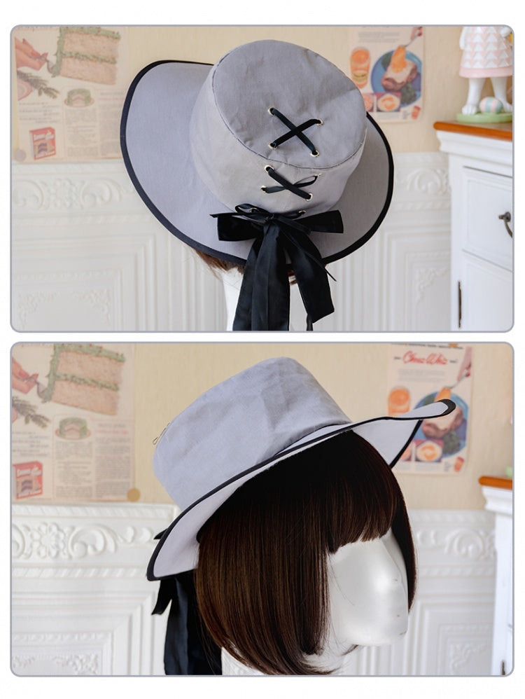 In Stock Black White Gray Tiered Ruffle Hemline Short Sleeves Lolita OP