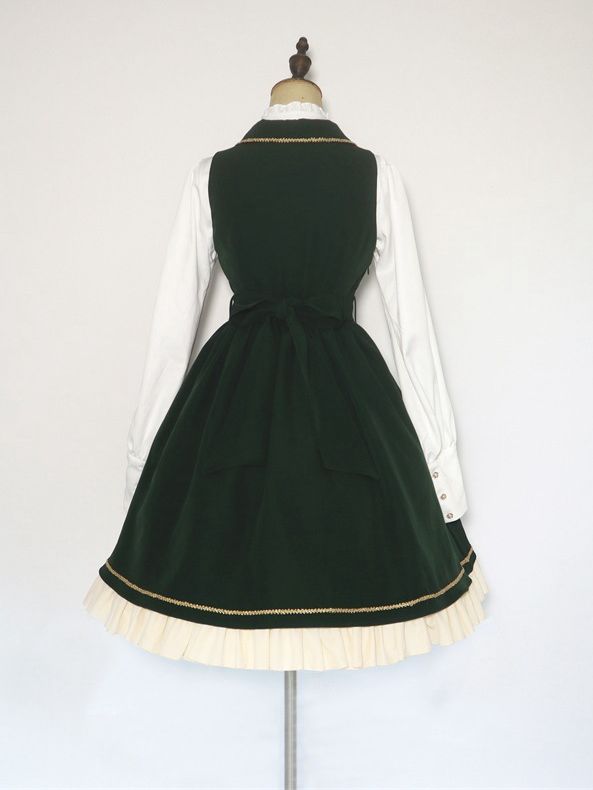 Magic High School Pointed Flat Collar High Waist Lolita JSK