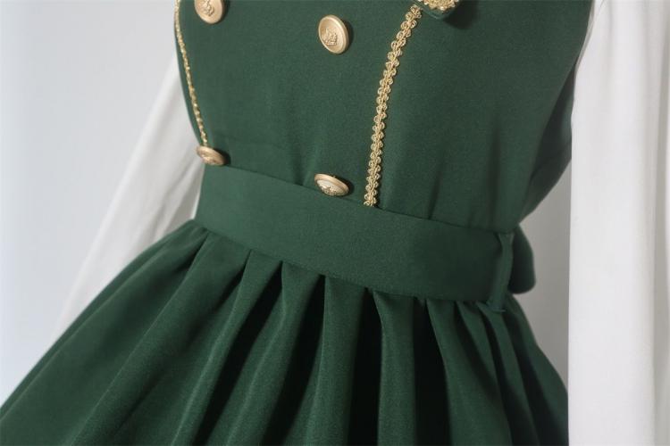 Magic High School Pointed Flat Collar High Waist Lolita JSK