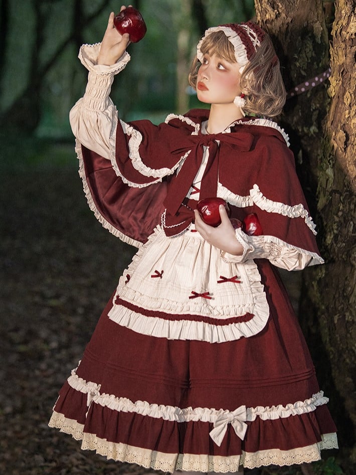 Ready to Ship-Little Red Riding Hood Classic Jumper Skirt