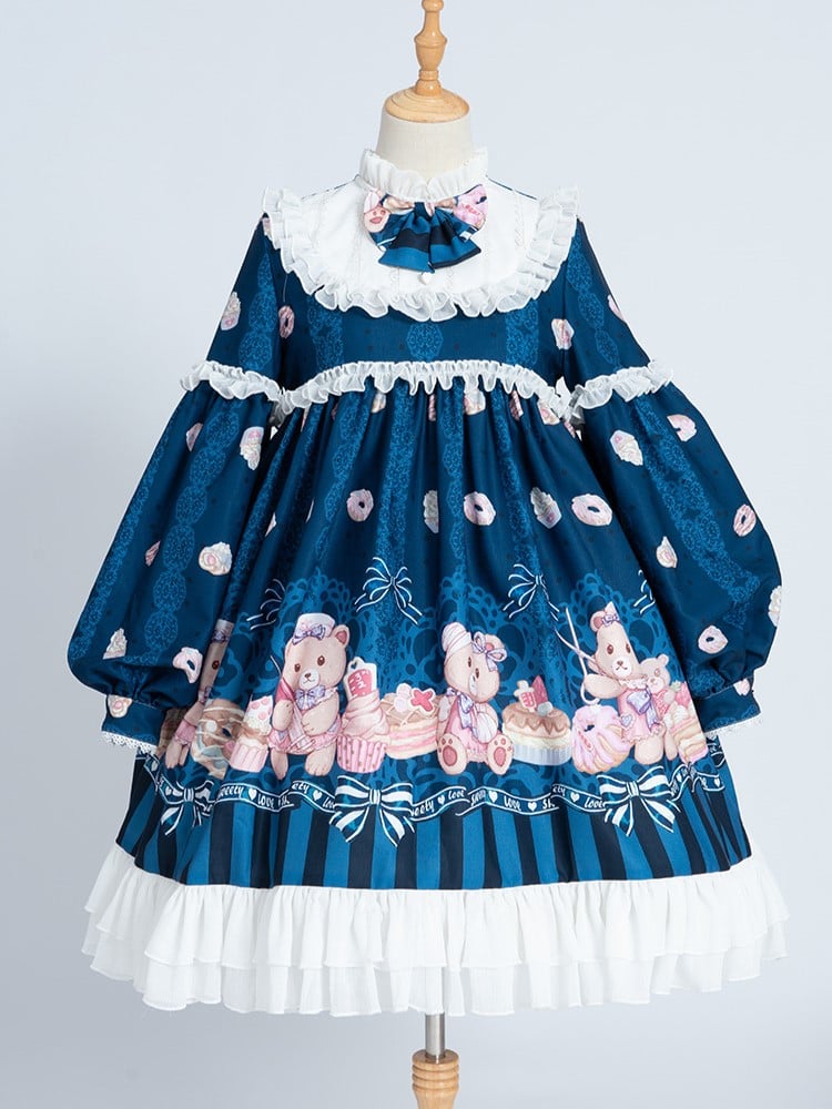 Nurse Bear Twins Lolita Dress One Piece